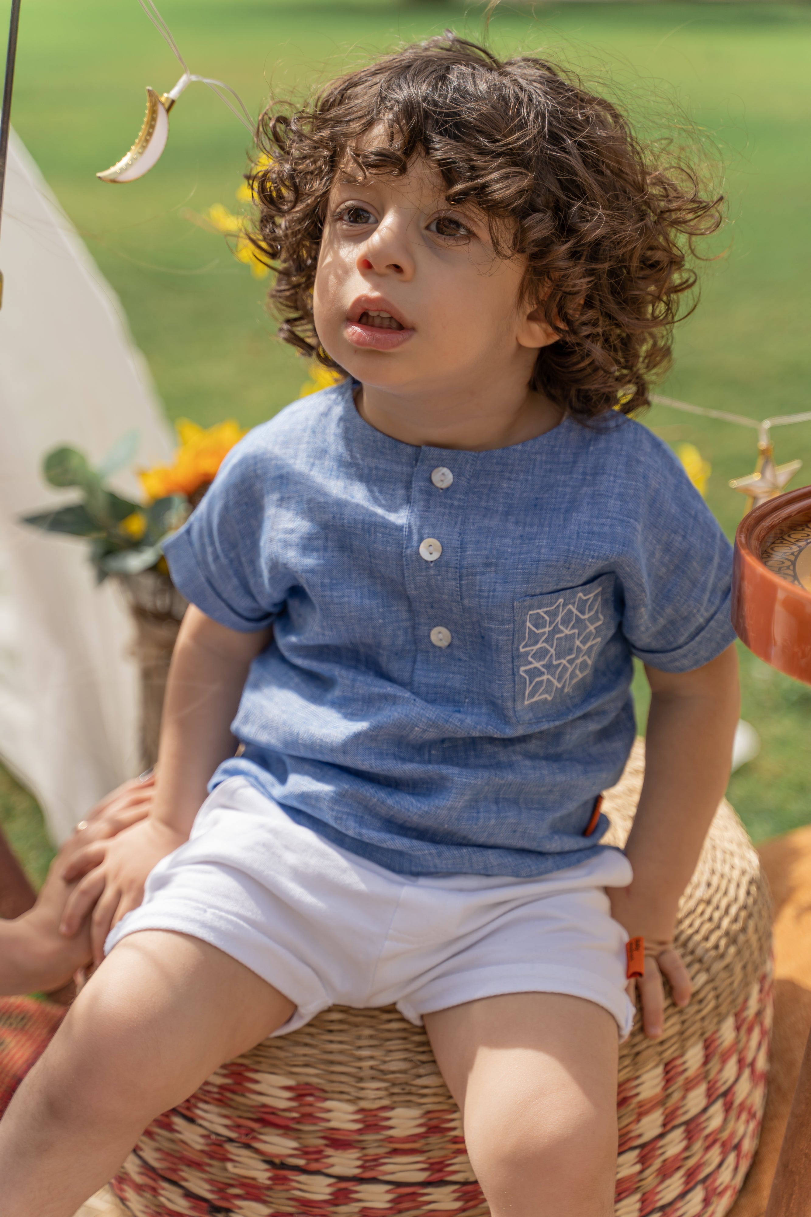 Linen set for boys - Baby Elephant Organic Wear