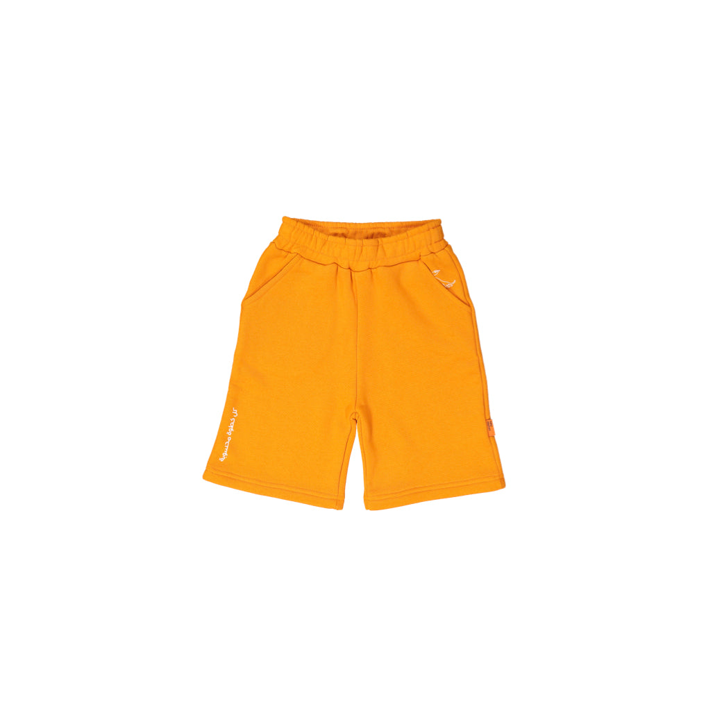 Short Pants Kids Orange Houbara Bustard - Baby Elephant Organic Wear