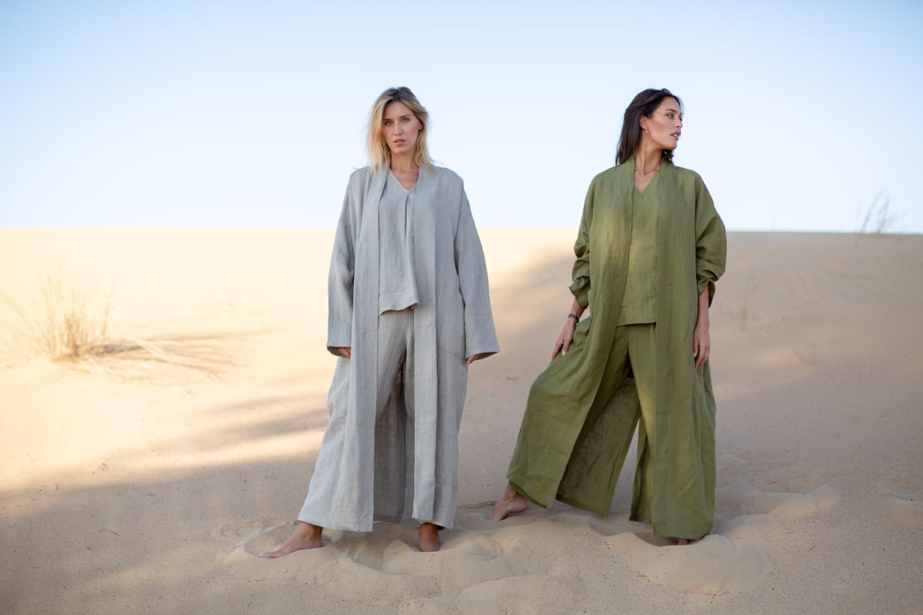 Natural Linen Pant Suit - Nature Hedonist