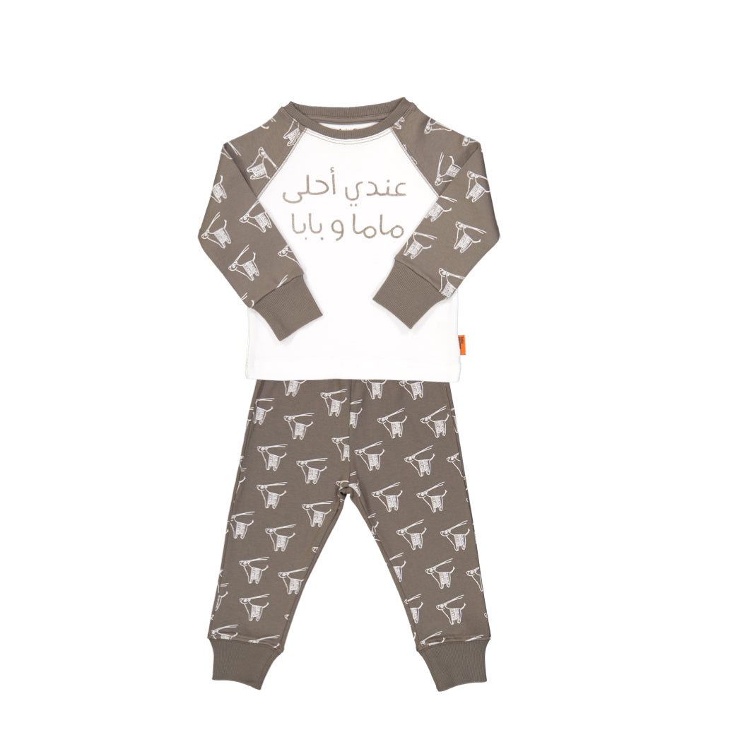 Organic Pajama Set for Kids - Baby Elephant Organic Wear