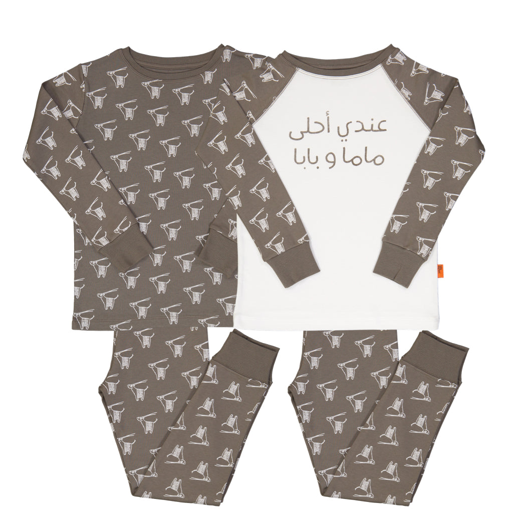 Organic Pajama Set for Kids - Baby Elephant Organic Wear