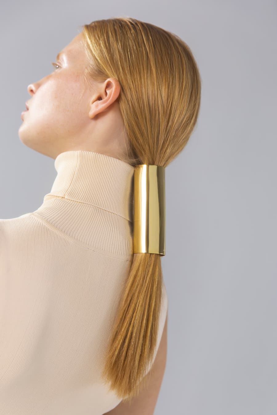 Long hair cuff in gold - Mam