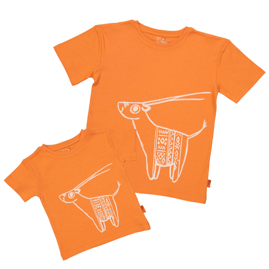 Organic Tee with Oryx - Baby Elephant Organic Wear