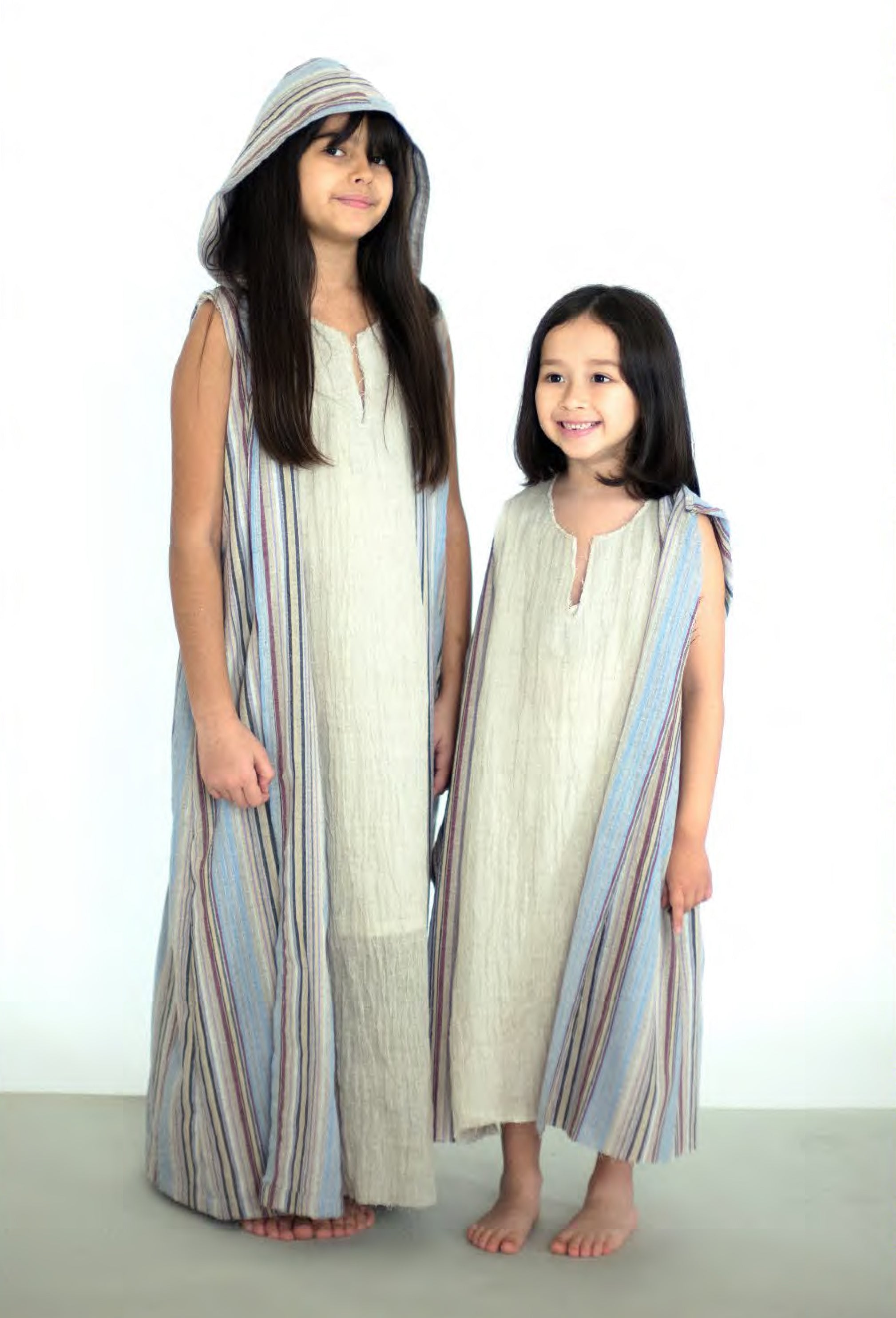 Striped Hooded Kaftan - Like mom