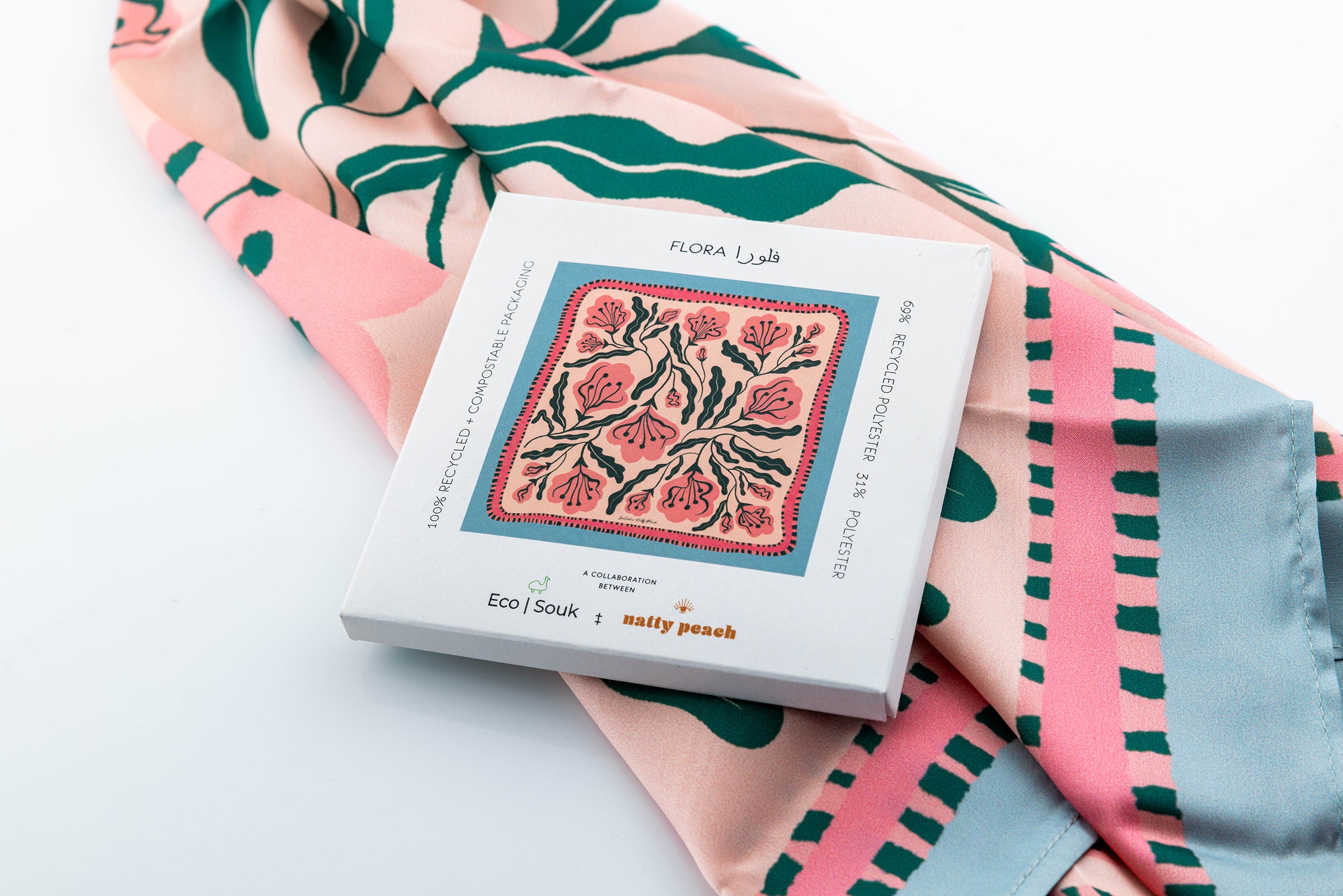 Flora Hand Designed Scarf - EcoSouk