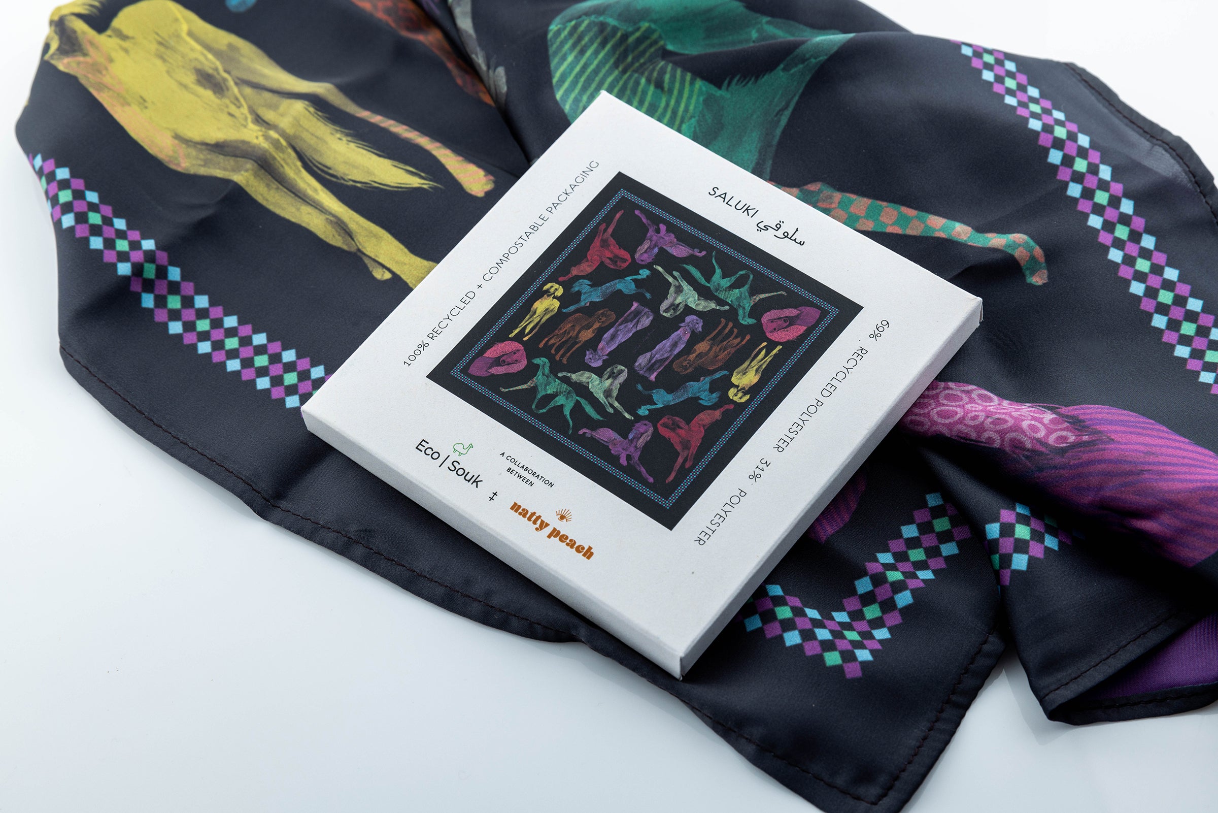 Saluki Hand Designed Scarf - EcoSouk