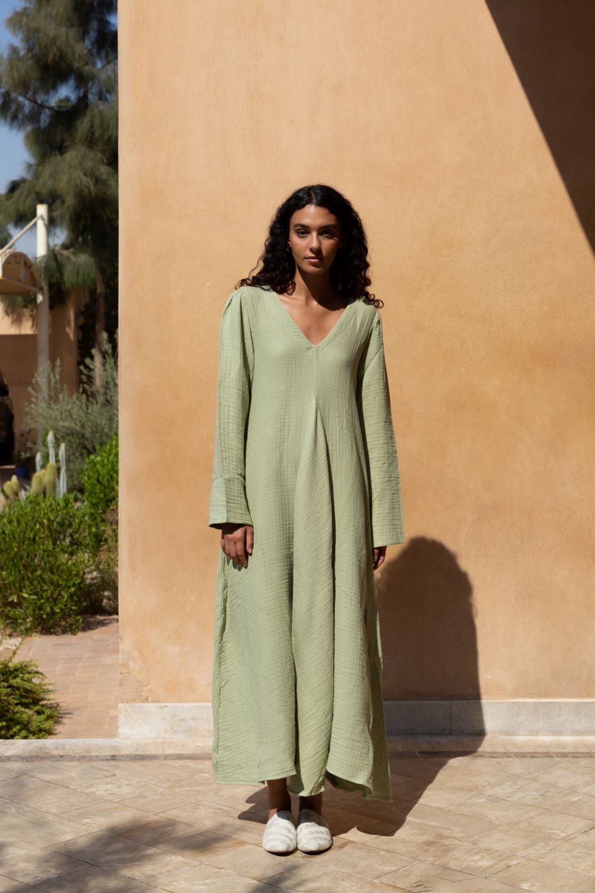 Cotton Muslin Airy Dress - Maya Eco
