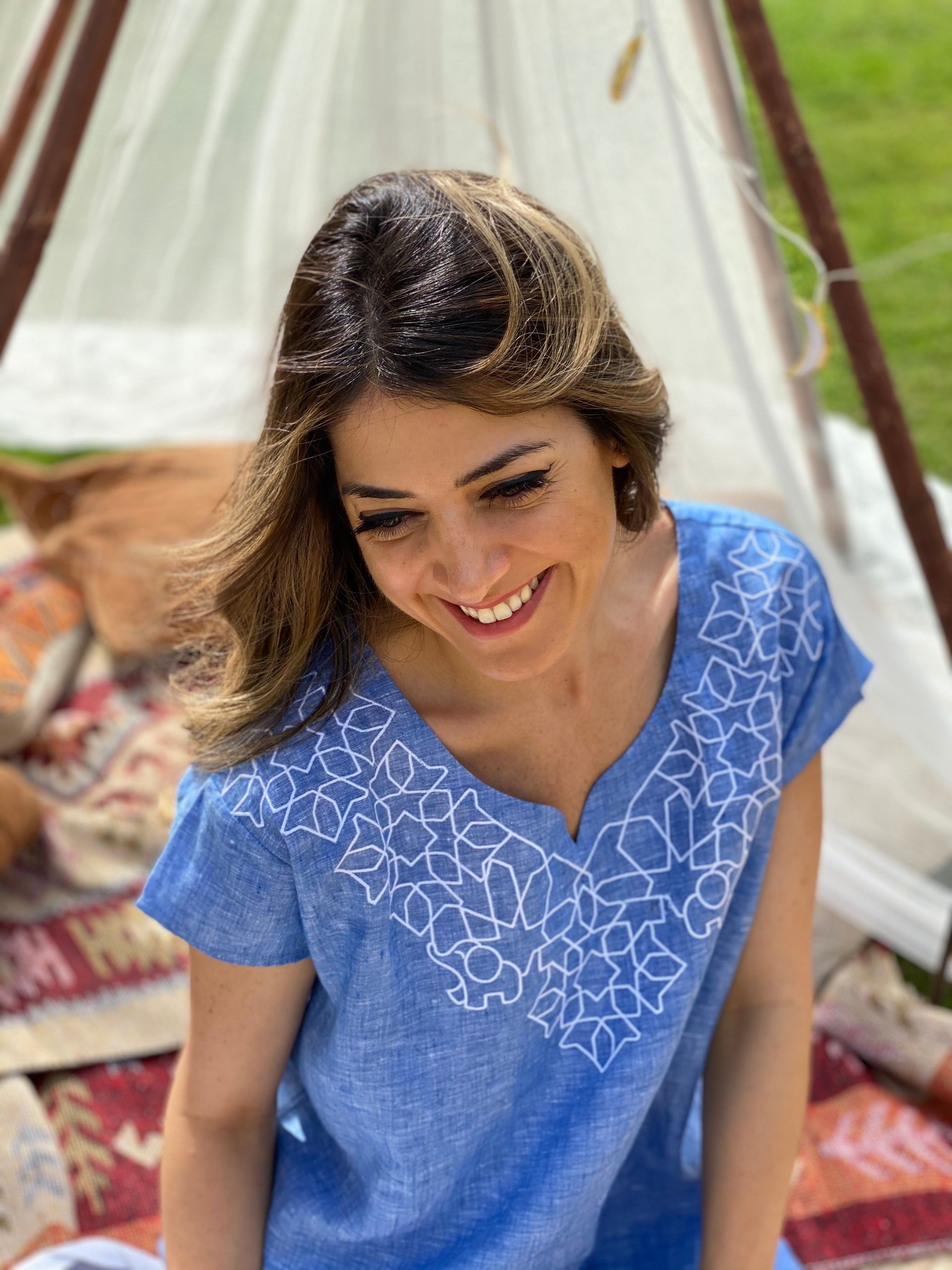 Linen Dress for Ladies - Baby Elephant Organic Wear