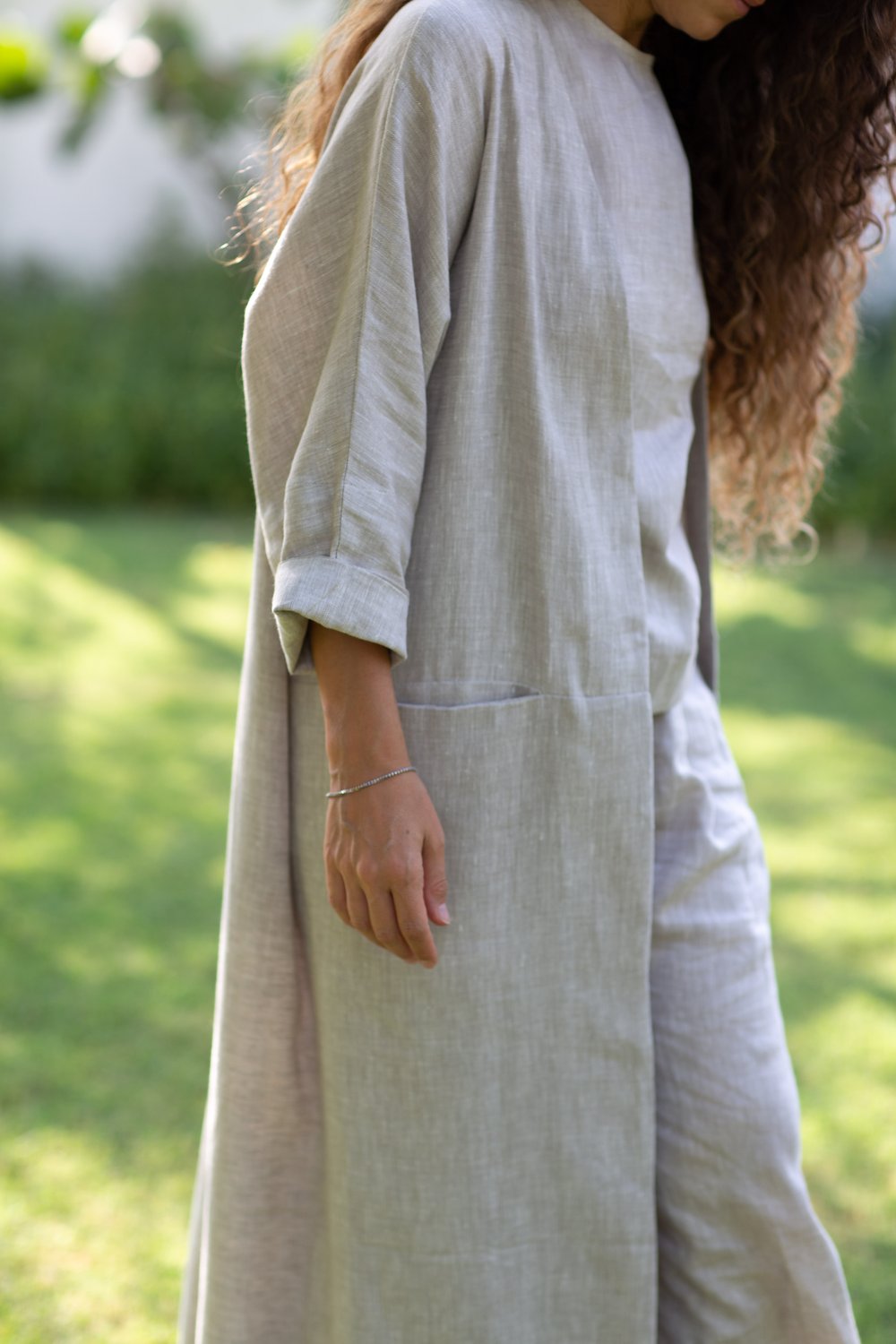 Oatmeal Linen Pant Suit - Nature Hedonist