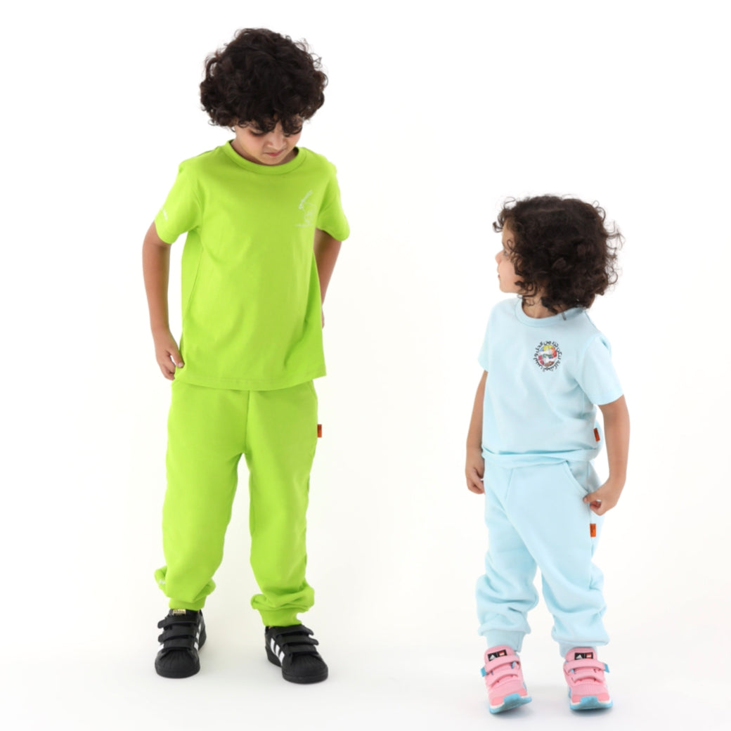 Track Pants Kids Blue Dugong - Baby Elephant Organic Wear