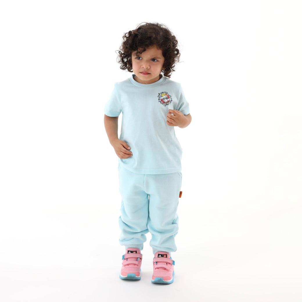 Kids Tee Blue - Baby Elephant Organic Wear