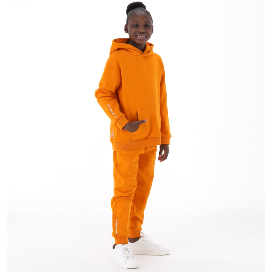 Track Pants Kids Orange Houbara Bustard - Baby Elephant Organic Wear