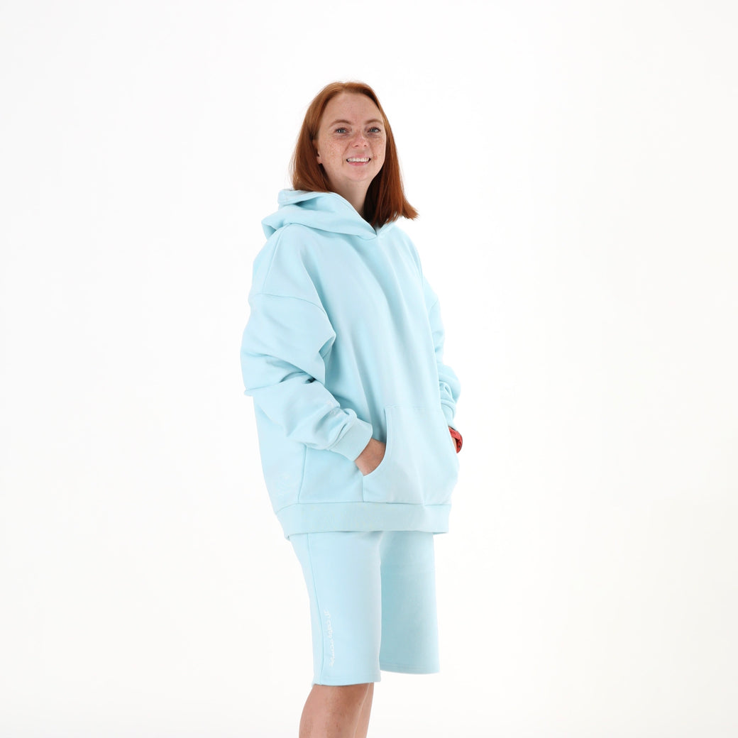 Adult Hoodie Blue - Baby Elephant Organic Wear