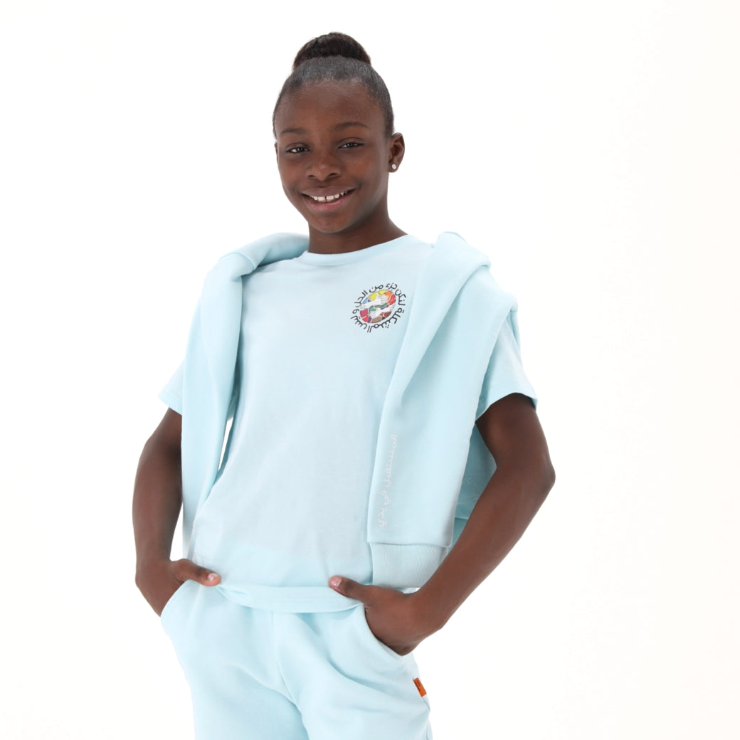 Kids Tee Blue - Baby Elephant Organic Wear