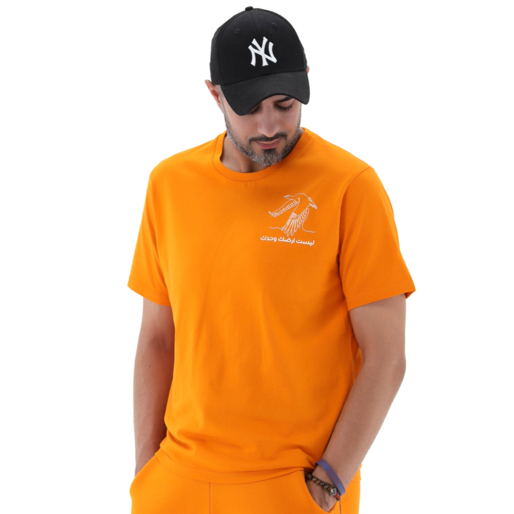 Adult Tee Orange - Baby Elephant Organic Wear