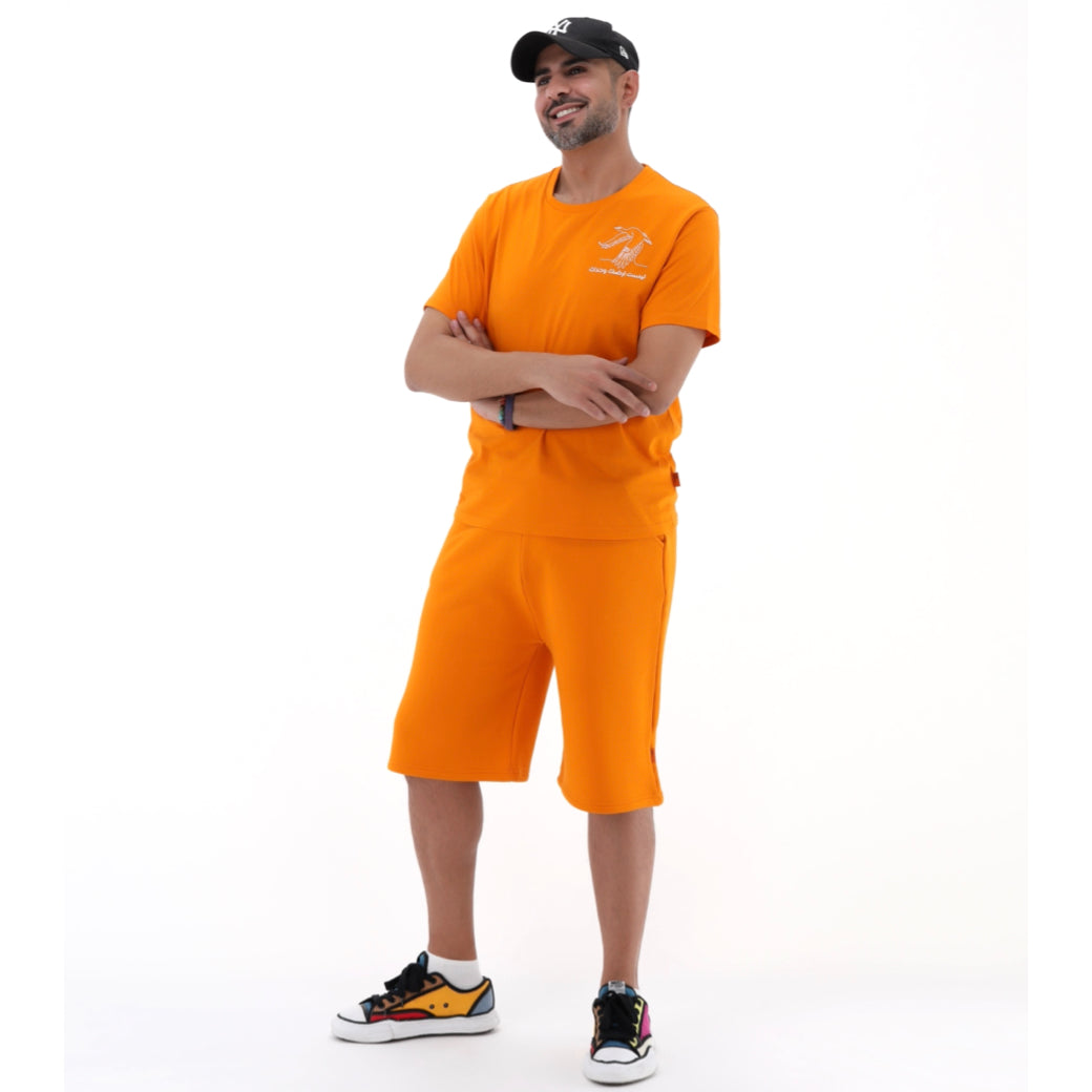 Adult Tee Orange - Baby Elephant Organic Wear