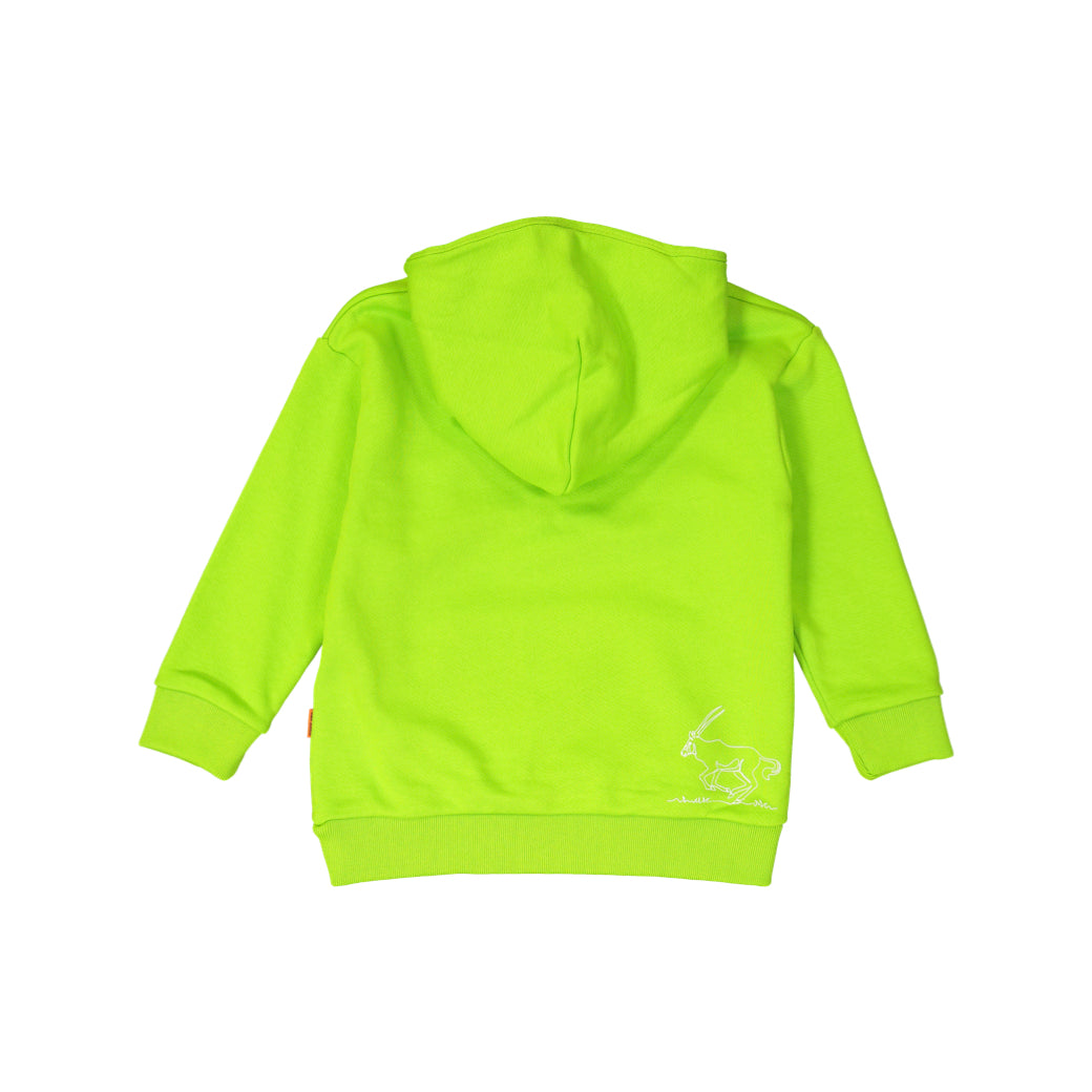 Kids Hoodie Green Oryx - Baby Elephant Organic Wear