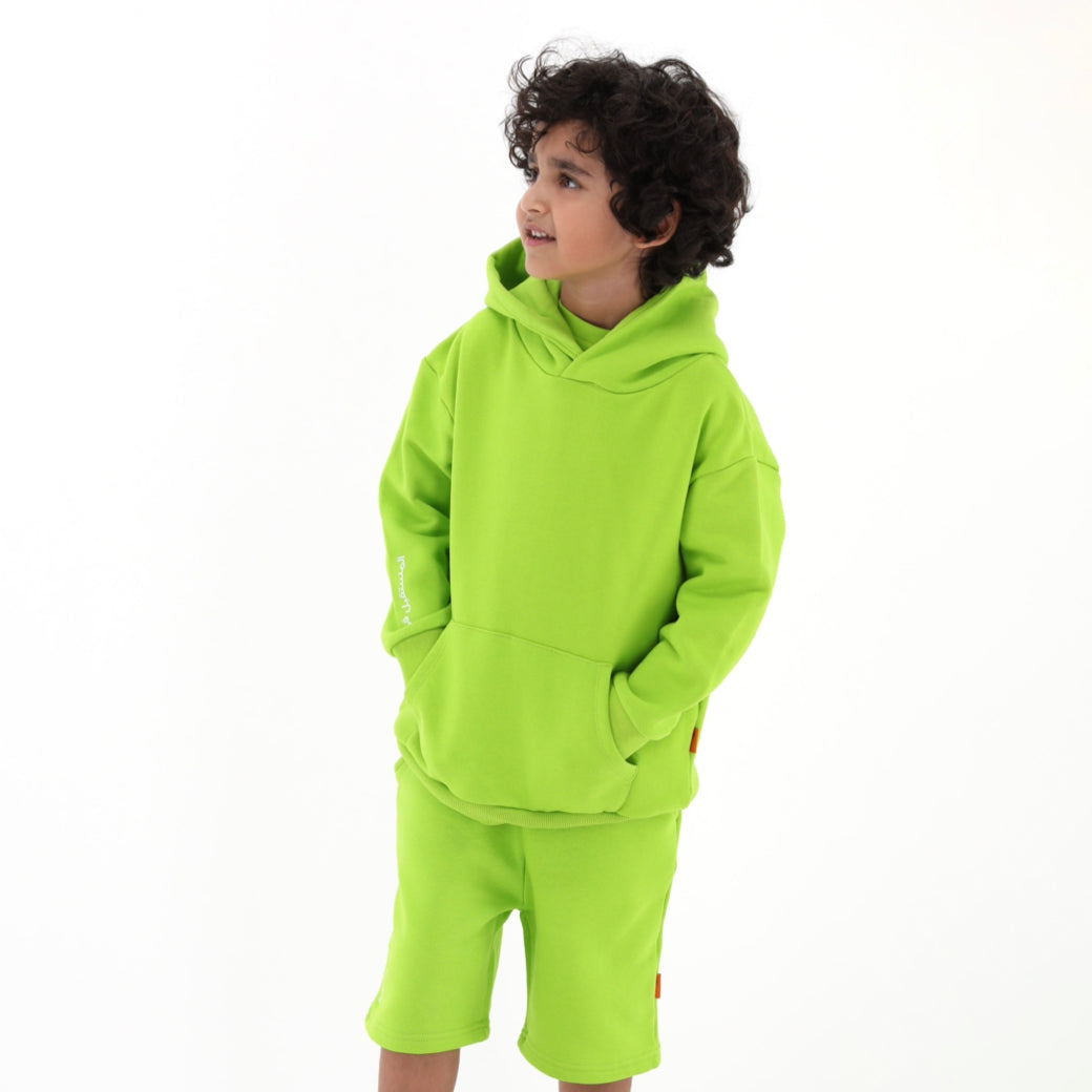Kids Hoodie Green Oryx - Baby Elephant Organic Wear