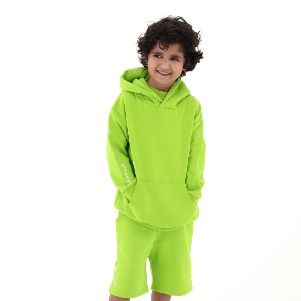 Kids Hoodie Green Oryx - Baby Elephant Organic Wear