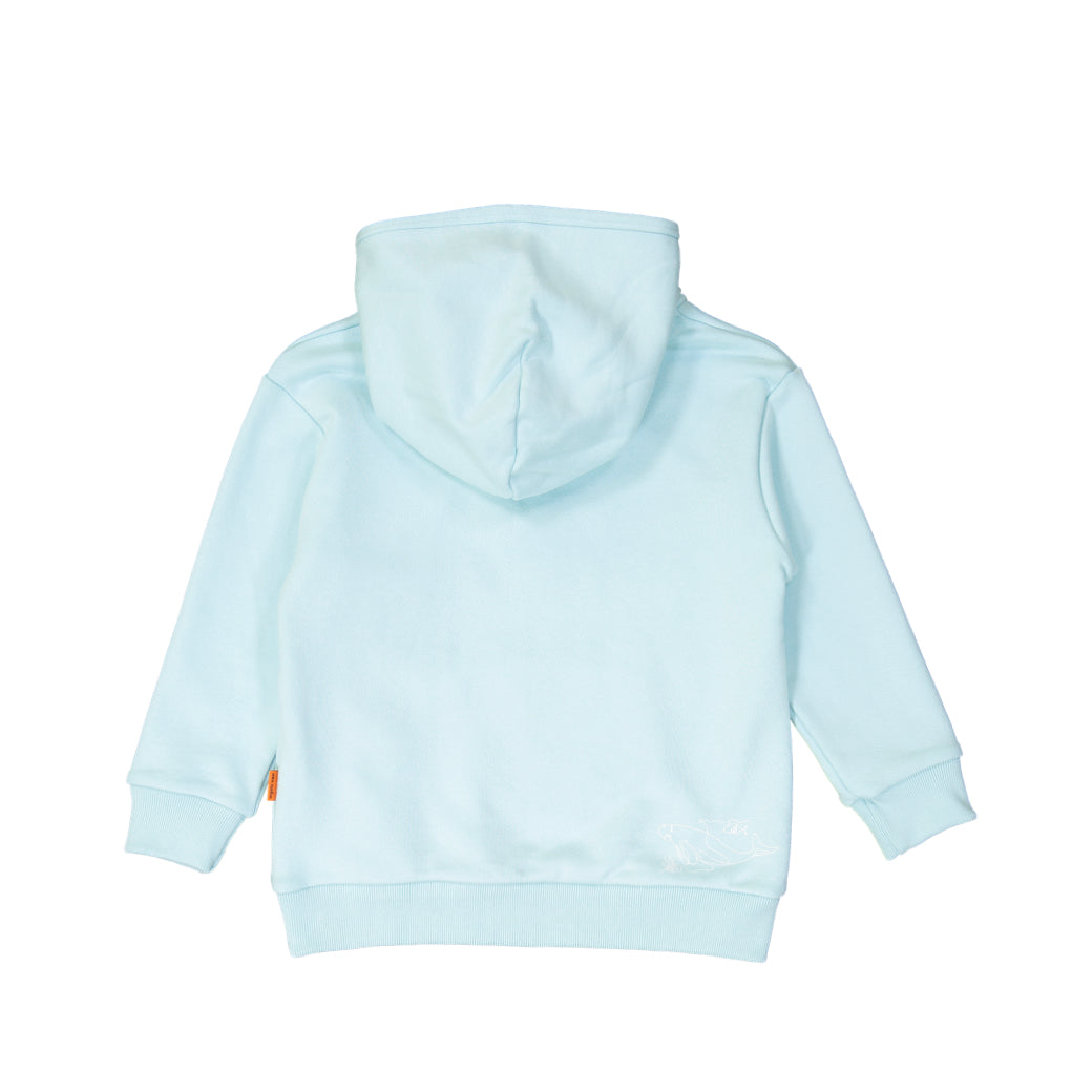 Kids Hoodie Blue Dugong - Baby Elephant Organic Wear