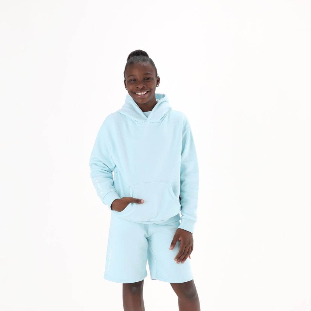 Kids Hoodie Blue Dugong - Baby Elephant Organic Wear