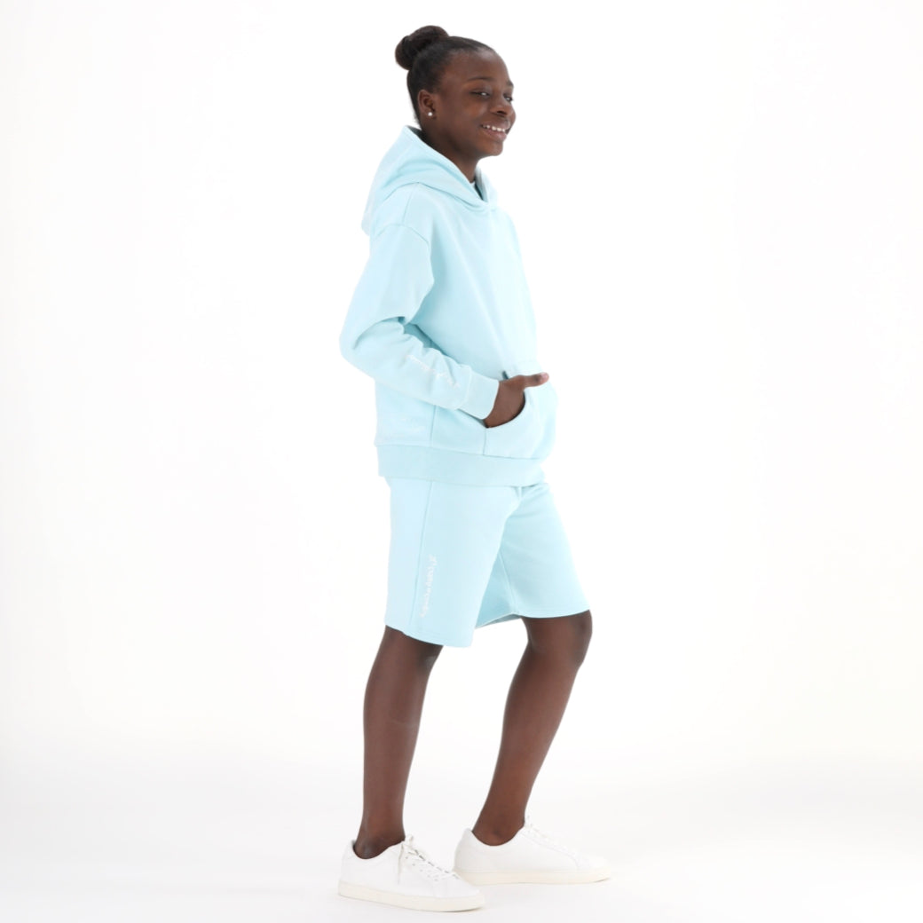Kids Hoodie Blue Dugong - Baby Elephant Organic Wear