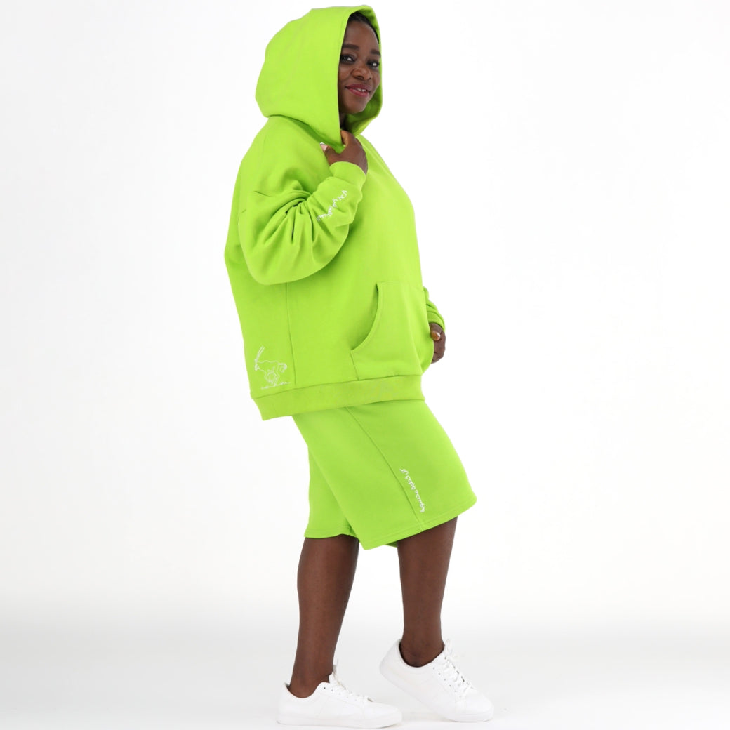 Adult Hoodie Green - Baby Elephant Organic Wear