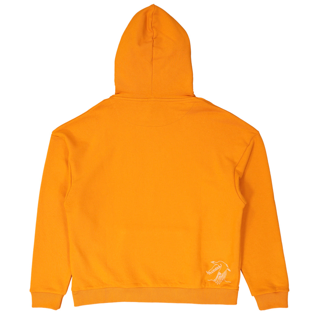 Adult Hoodie Orange - Baby Elephant Organic Wear