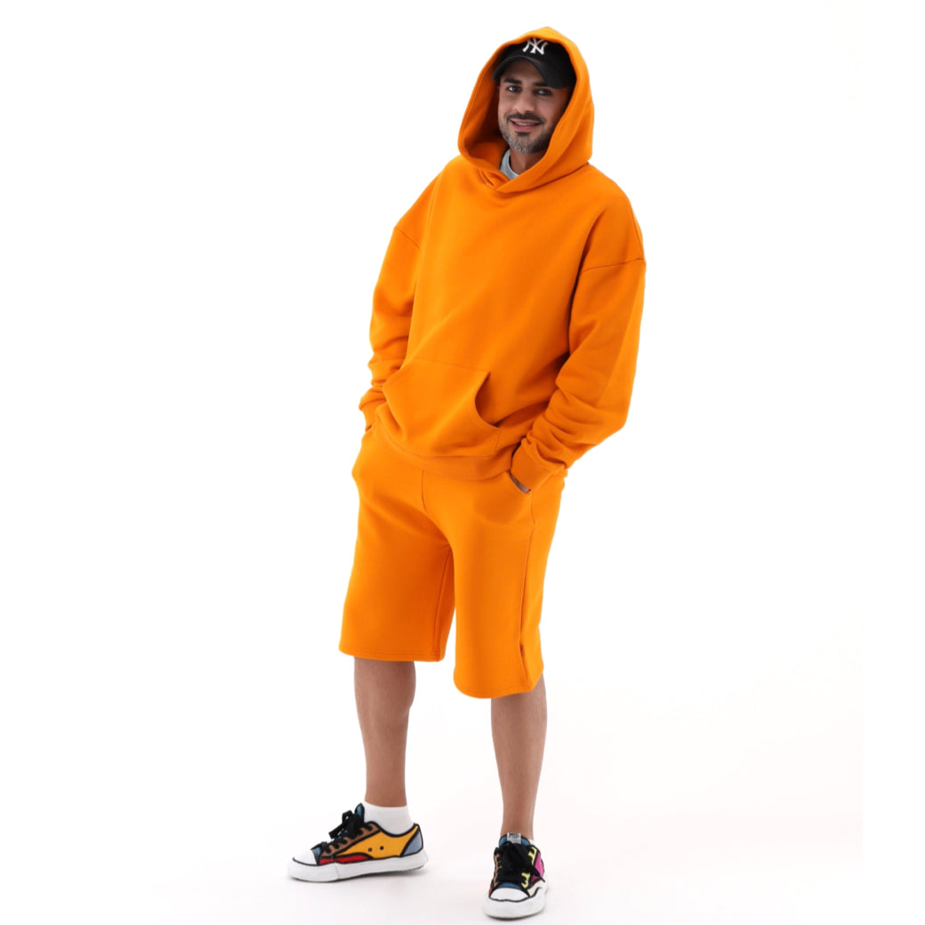Adult Hoodie Orange - Baby Elephant Organic Wear
