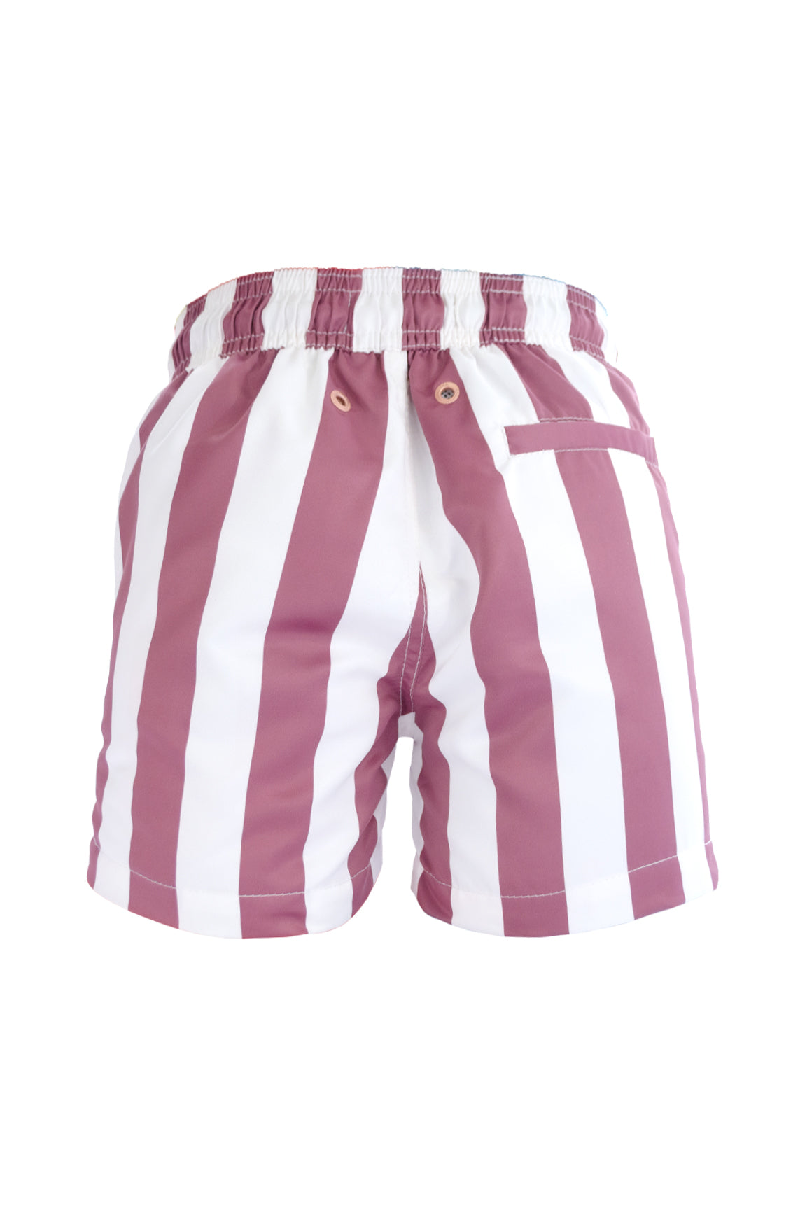 Swimmer Stripes Trunk Dark Cherry Boy - Ancora