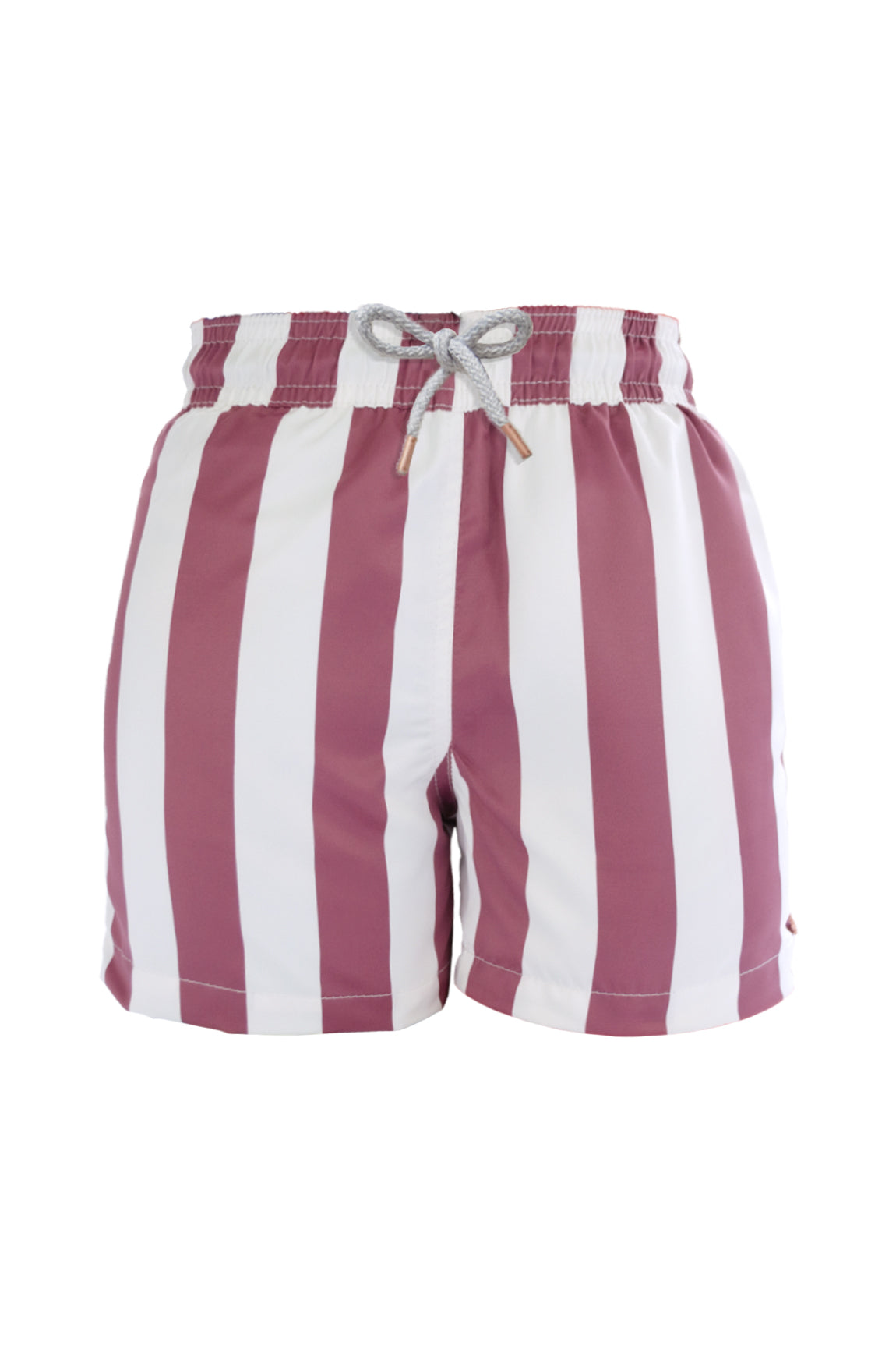Swimmer Stripes Trunk Dark Cherry Boy - Ancora