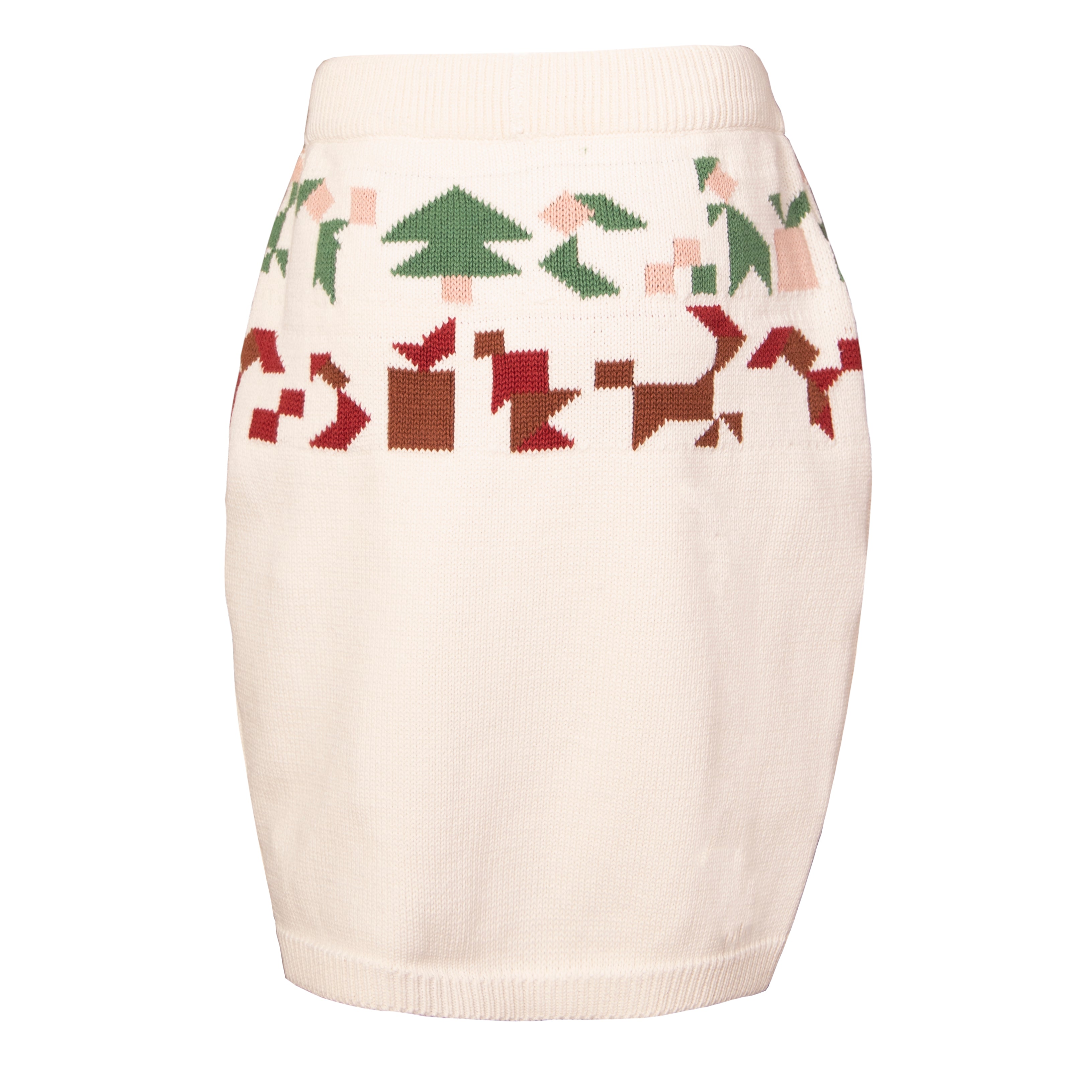 Off White Knitted Skirt - Infantium Victoria