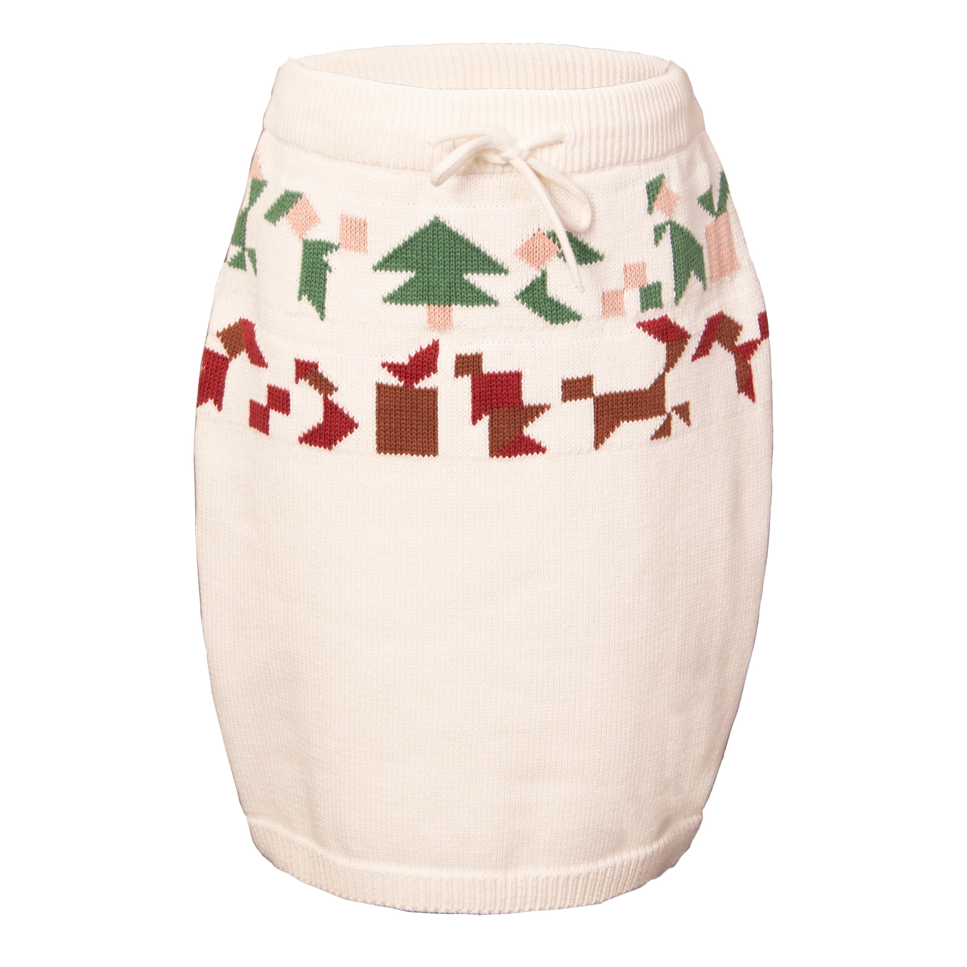 Off White Knitted Skirt - Infantium Victoria