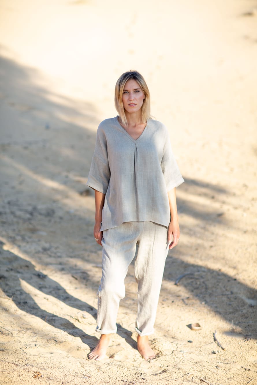 Natural Linen Pant Suit - Nature Hedonist
