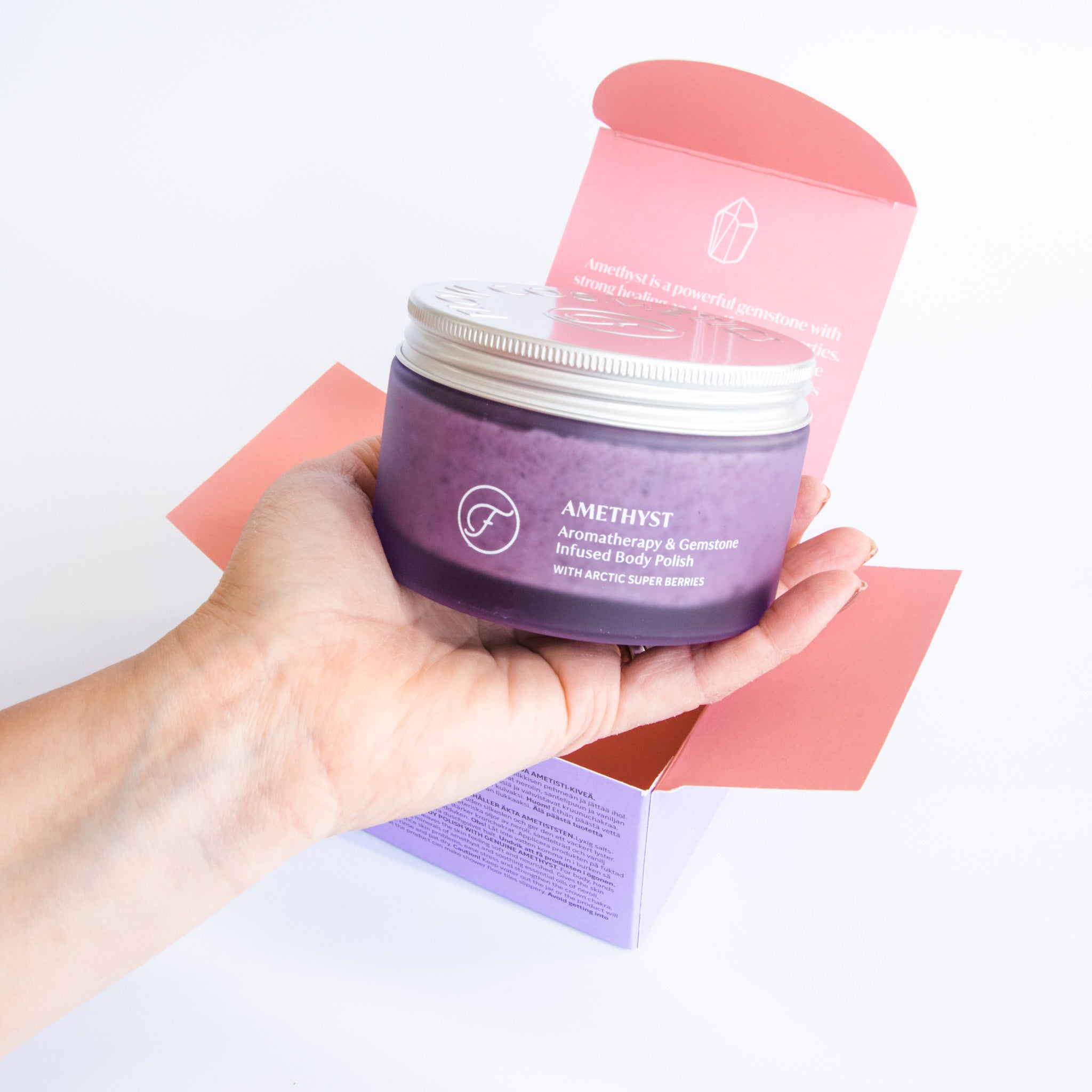 Amethyst - Aromatherapy & Gemstone Body Polish - The Konjac Sponge Co.