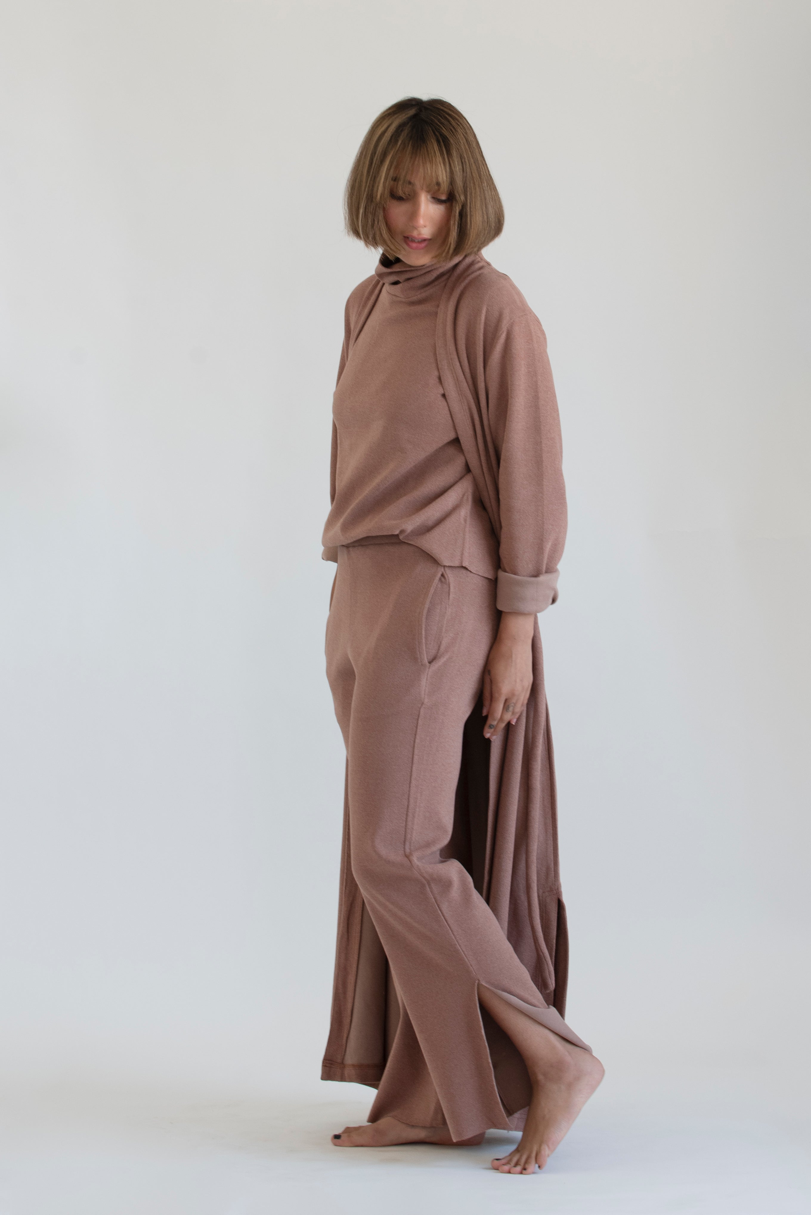 Classic Cotton Cashmere Robe - Maya Eco