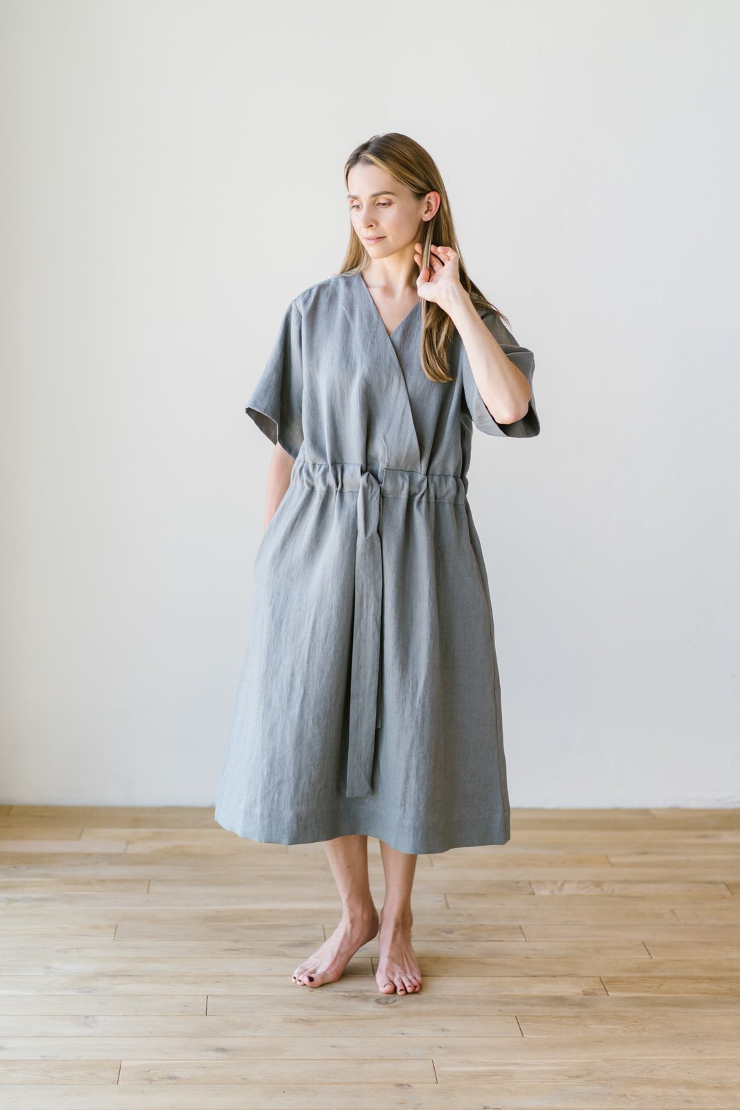 Silence Dress Grey Earth - Motula