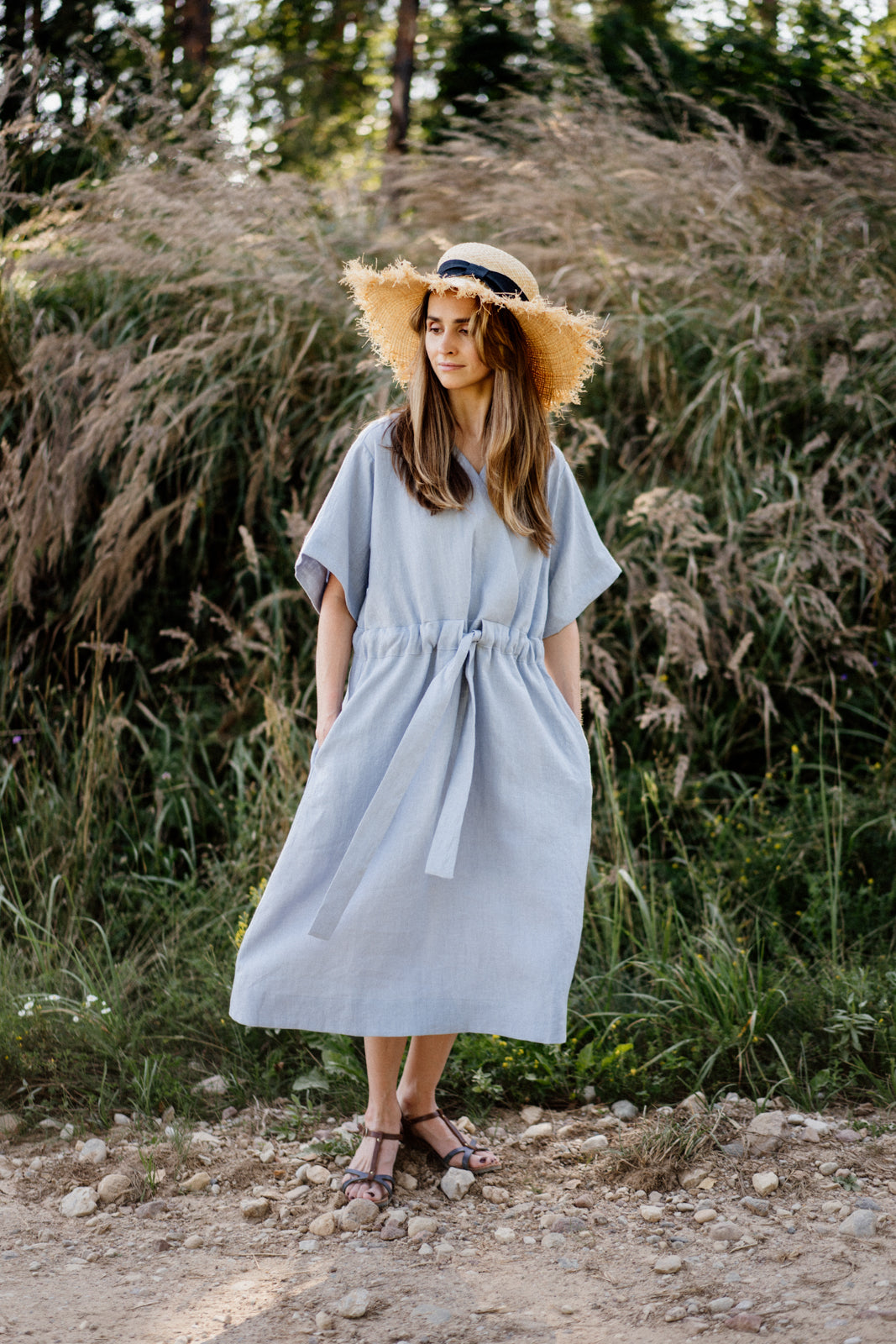 Silence Dress Mild Sky  - Motula