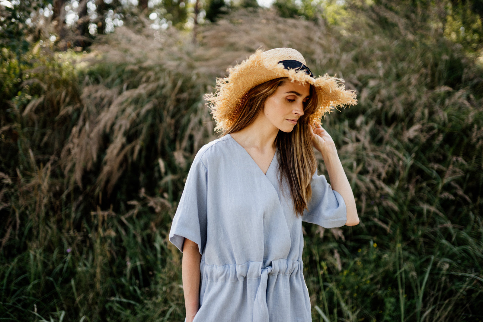 Silence Dress Mild Sky  - Motula