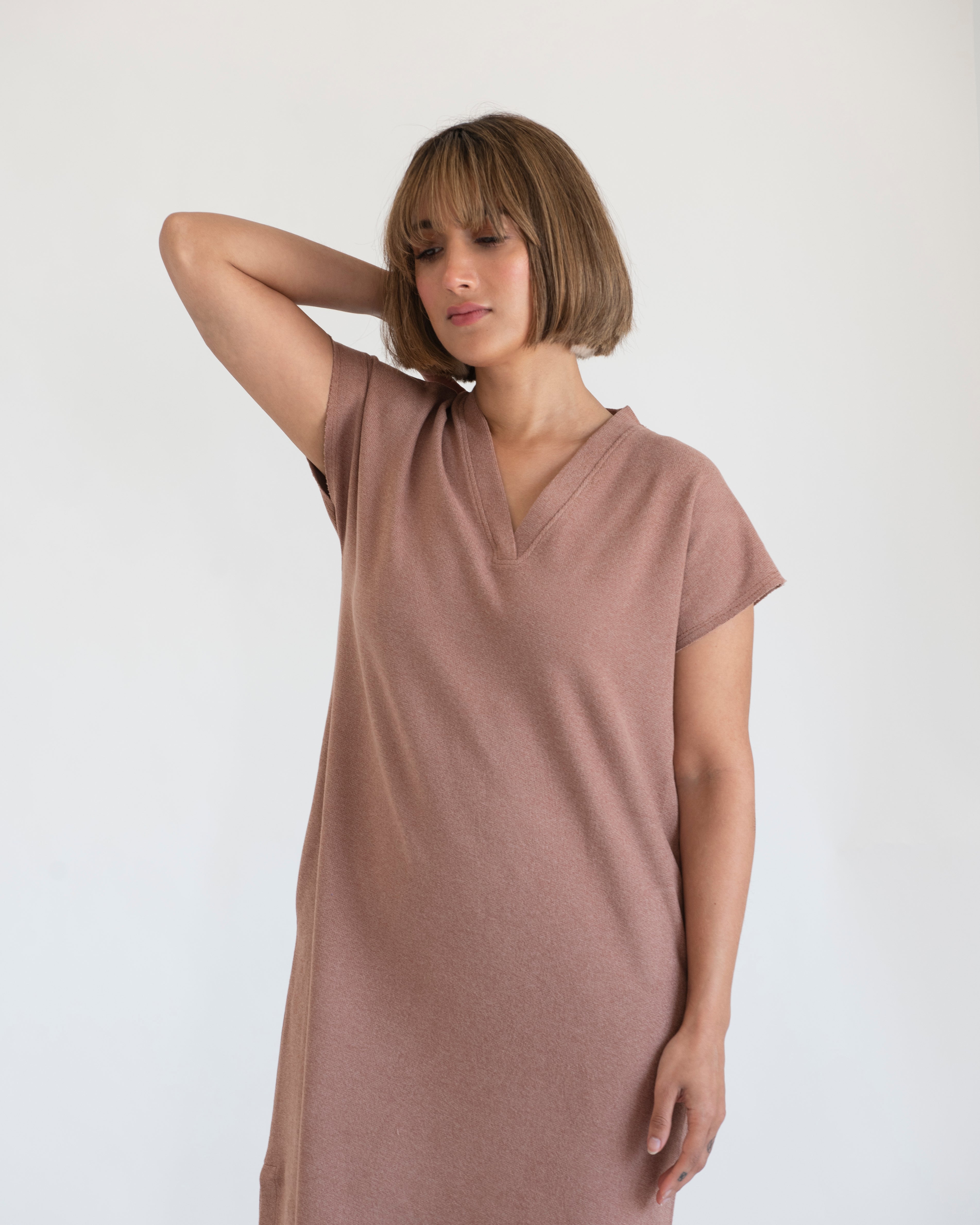 Classic Cotton Cashmere Slip Dress - Maya Eco